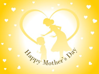 illustration for happy mother's day clipart