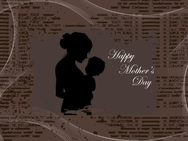 illustration for happy mother's day clipart