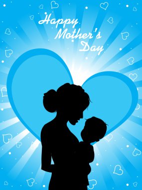 illustration for happy mother's day clipart