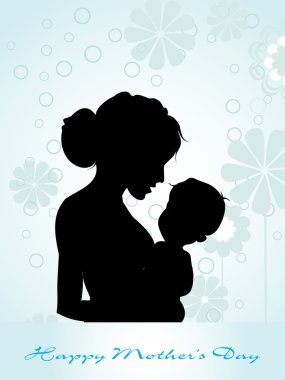 illustration for happy mother's day clipart