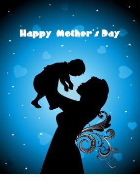 illustration for happy mother's day clipart