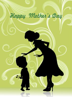 illustration for happy mother's day clipart