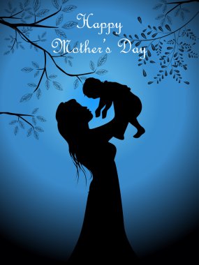 illustration for happy mother's day clipart