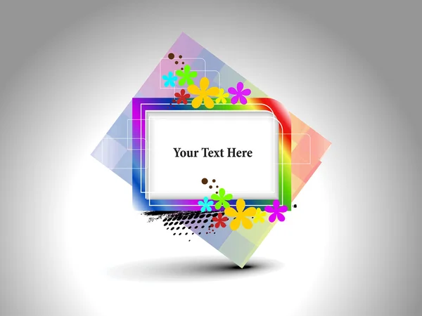 Vector colorful abstract frame — Stock Vector