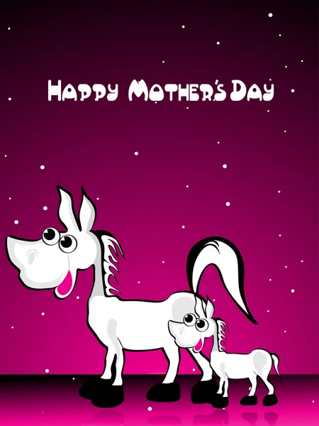 Illustration pour la fête des mères heureuse — Image vectorielle