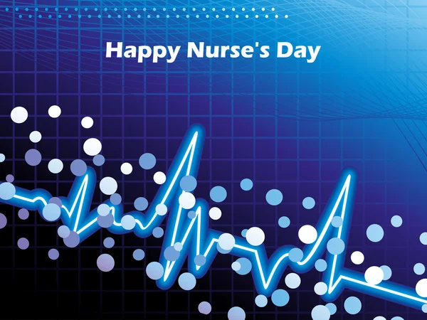Εικονογράφηση φορέας για τον εορτασμό της ημέρας της ευτυχούς νοσοκόμας — Διανυσματικό Αρχείο