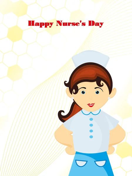 快乐护士一天庆祝的矢量图 — 图库矢量图片