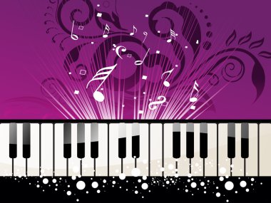 abstract musical background clipart