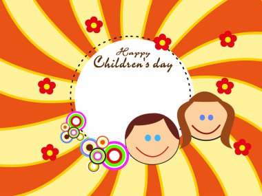illustration for happy children's day celebration clipart