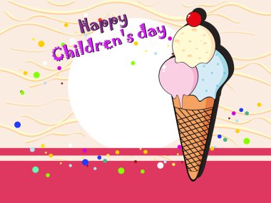 illustration for happy children's day celebration clipart