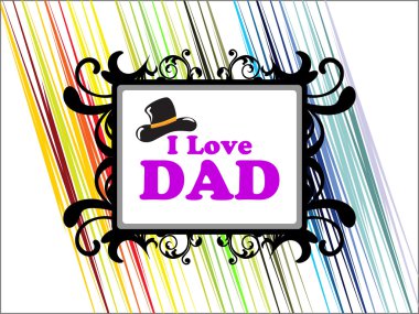 Illustration for happy father clipart