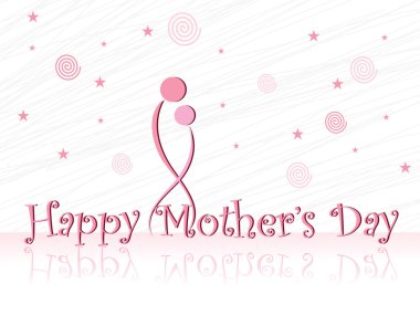 illustration for happy mother's day clipart