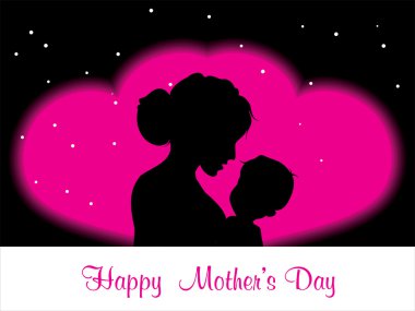 illustration for happy mother's day clipart