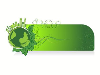 background with isolated go green concept banner clipart