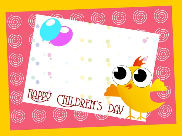 Εικονογράφηση για εορτασμό ημέρα χαρούμενα παιδιά — Διανυσματικό Αρχείο