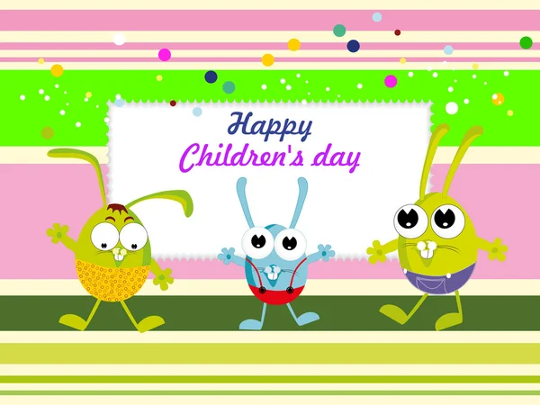 Ілюстрація до святкування Дня захисту дітей — стоковий вектор