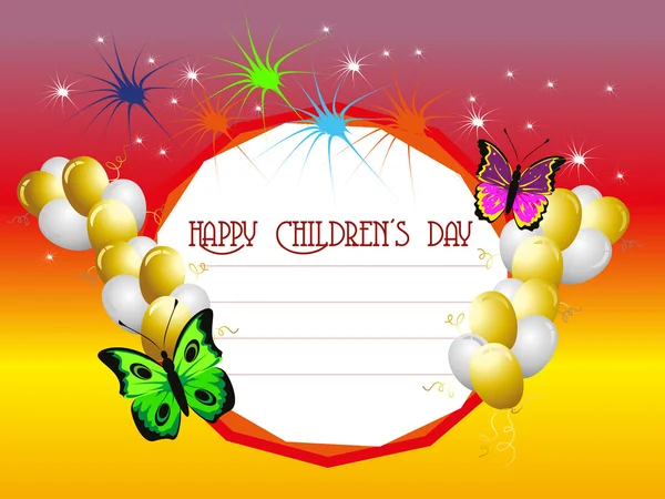 Ilustracja do obchodów dnia szczęśliwe dzieci — Wektor stockowy