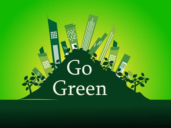 Φόντο για πηγαίνετε πράσινο — Διανυσματικό Αρχείο