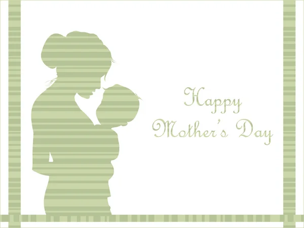 Illustration pour la fête des mères heureuse — Image vectorielle