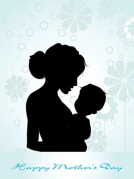Ilustracji dla matki Szczęśliwy dzień — Wektor stockowy
