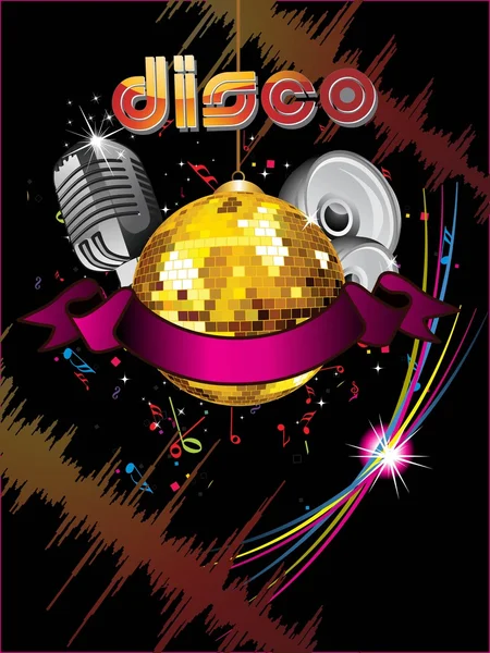Fond d'écran disco coloré — Image vectorielle