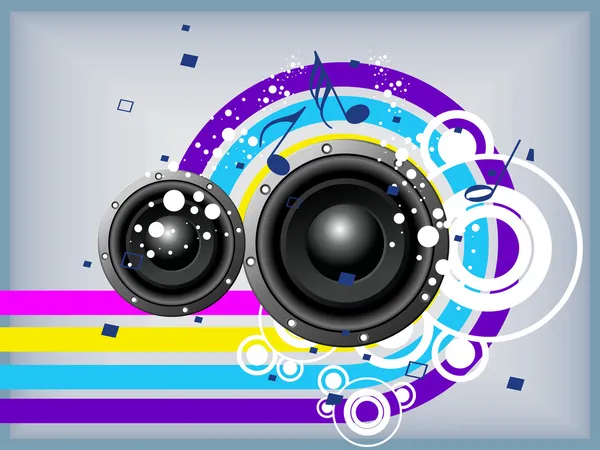 Fond musical coloré fond d'écran — Image vectorielle