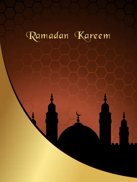 Ilustração vetorial para a celebração do Ramadã Kareem . — Vetor de Stock