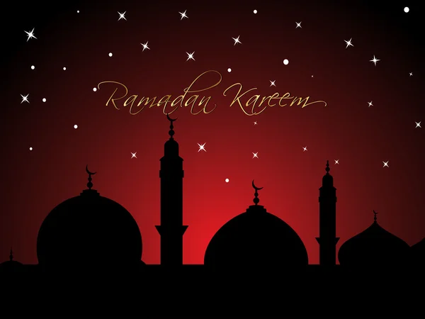 Ilustração vetorial para ramadan kareem . — Vetor de Stock