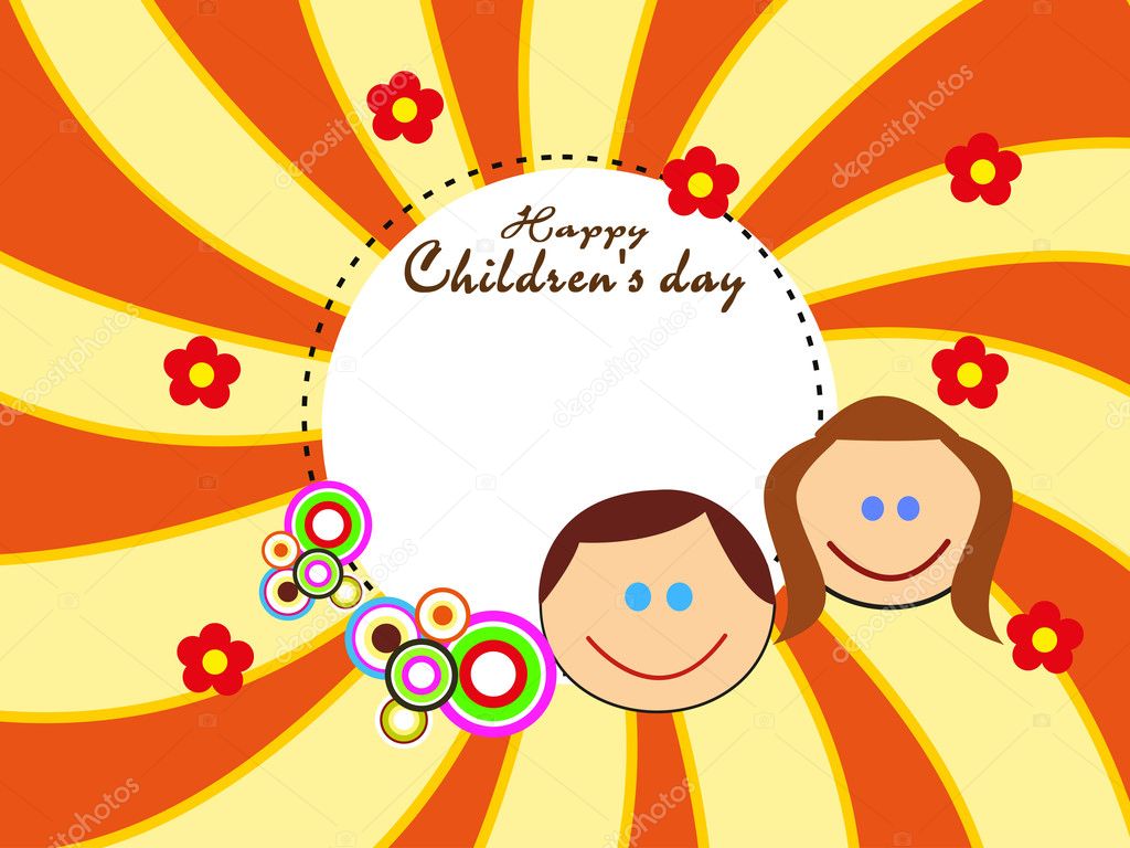 illustration for happy children's day celebration