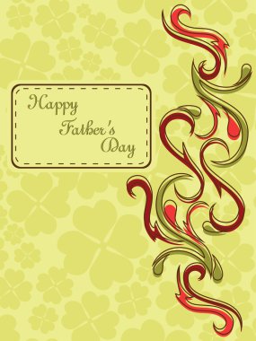 vector background for happy father's day celebration clipart