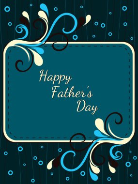 vector background for happy father's day celebration clipart