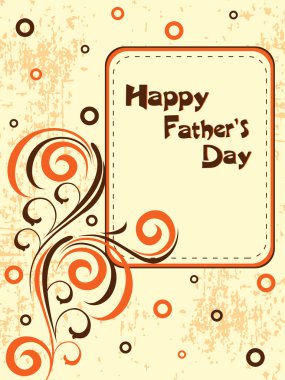 Vector background for happy father clipart