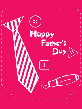 vector background for happy father's day celebration clipart