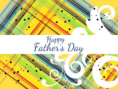 vector background for happy father's day celebration clipart