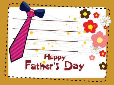 vector background for happy father's day celebration clipart