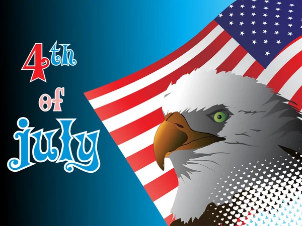 Ilustración para el Día de la Independencia de EE.UU. — Vector de stock