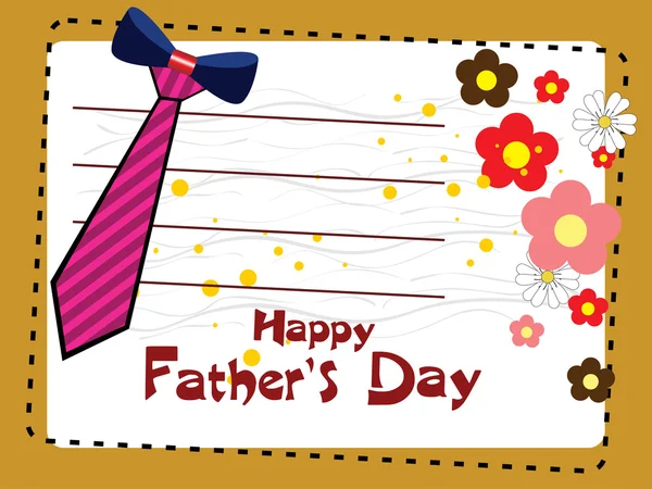 Vector background for happy father's day celebration — Stock Vector