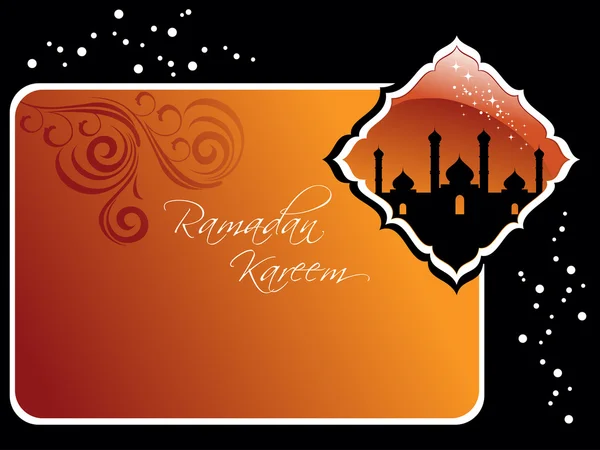 Illustrazione per la celebrazione del Ramadan Kareem — Vettoriale Stock