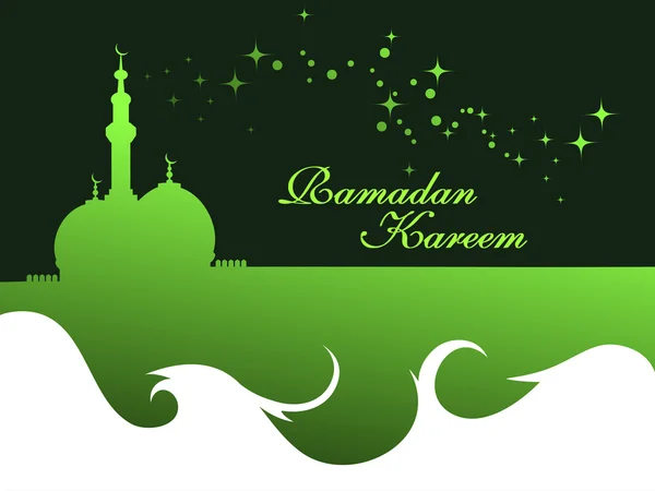 Illustration pour la célébration du kareem du ramadan — Image vectorielle