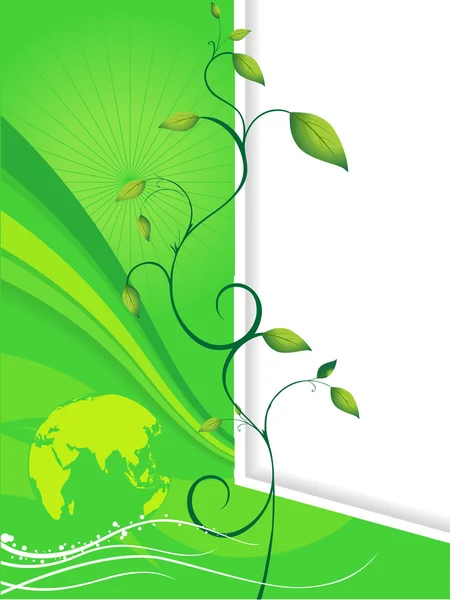 Wallpaper for ecology — Stock Vector