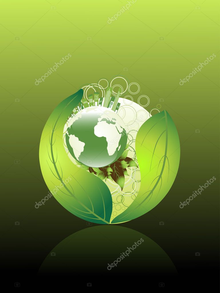 Vector Illustration Of Eco Friendly Wallpaper Stock Vector C Alliesinteract