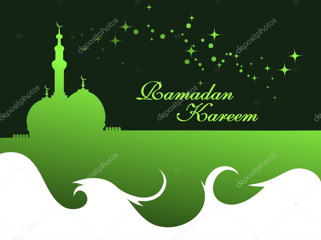 illustration for ramadan kareem celebration