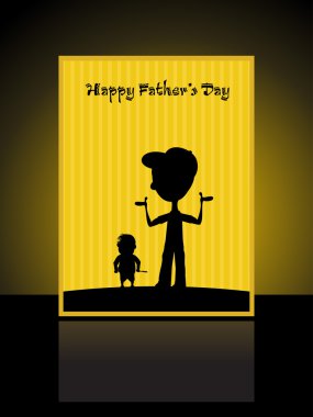 greeting card for happy father's day clipart