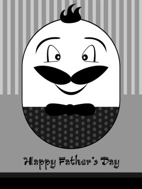 greeting card for happy father's day clipart