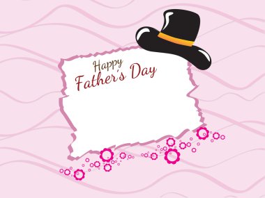 greeting card for happy father's day clipart