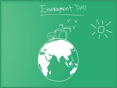 illustration for world environment day clipart