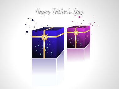 Greeting card for happy father clipart