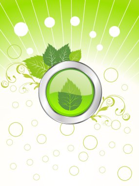 Abstract eco friendly concept illustration clipart