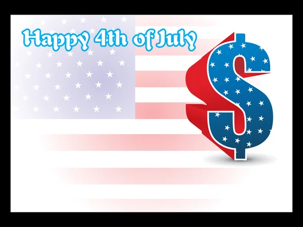 Illustration for 4 july — Stock Vector