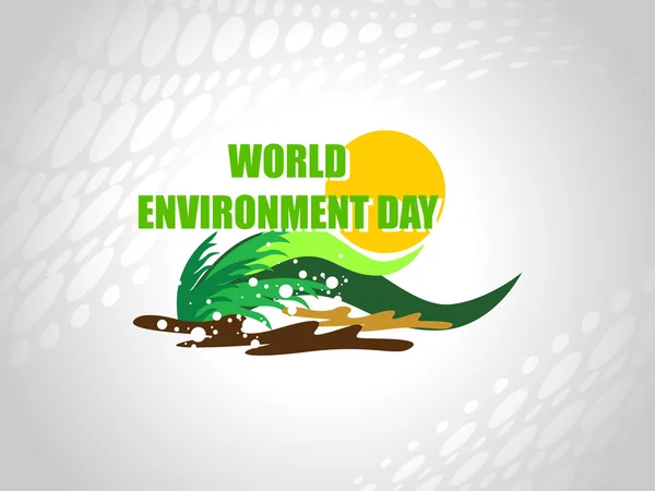 Illustrazione per la giornata mondiale dell'ambiente — Vettoriale Stock